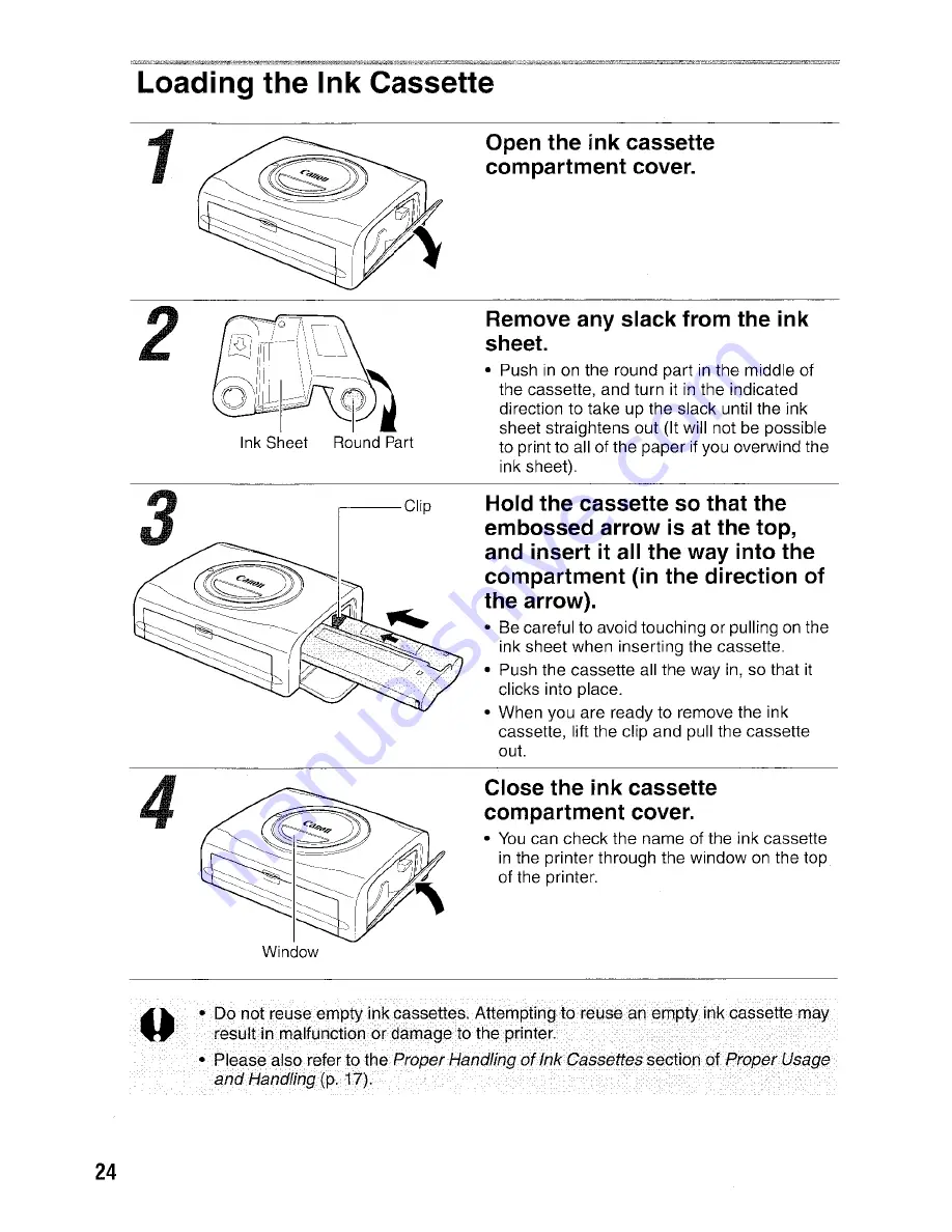 Canon CP-330 User Manual Download Page 25