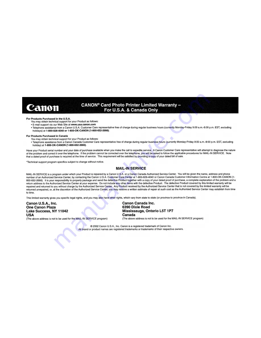 Canon CP-330 User Manual Download Page 62