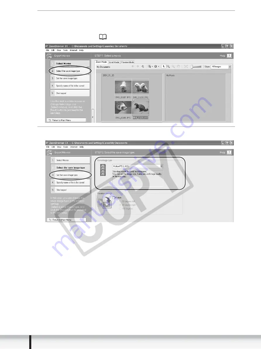 Canon DC22 - 2.2MP DVD Camcorder Instruction Manual Download Page 68