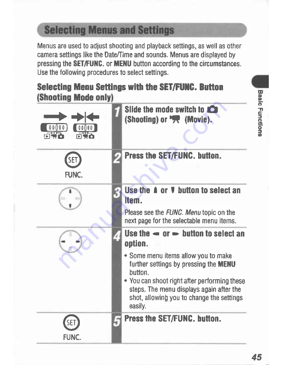 Canon Digital IXUS I5 User Manual Download Page 47