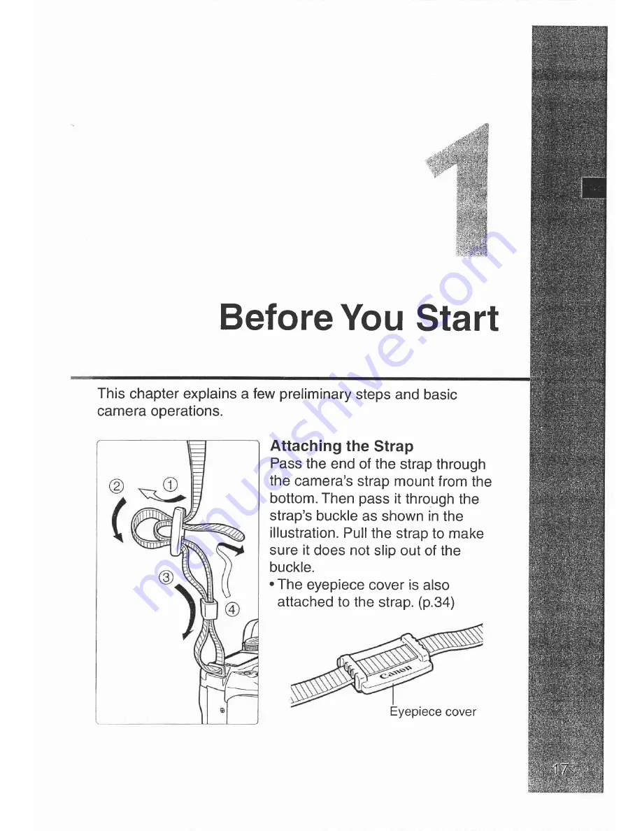 Canon Elan 7 NE 30V Date Instructions Manual Download Page 17