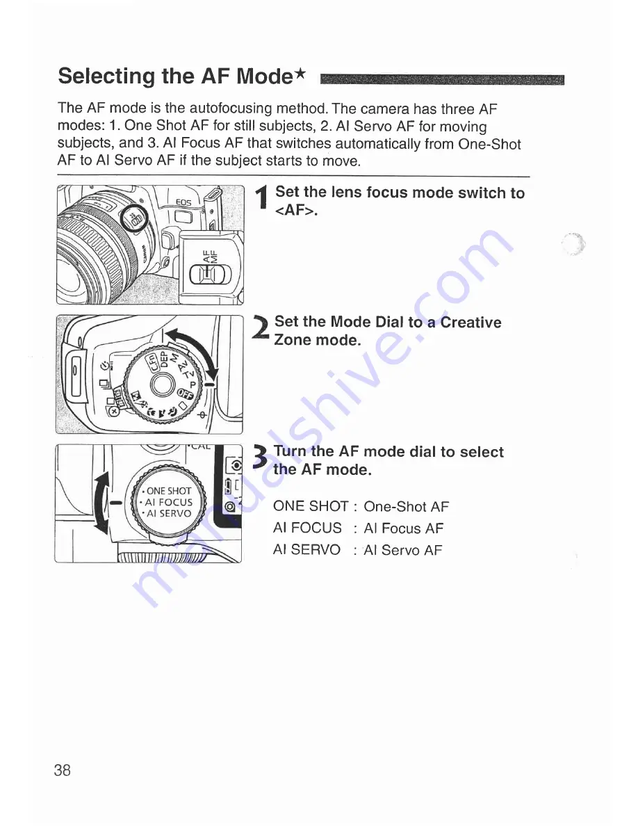 Canon Elan 7 NE 30V Date Instructions Manual Download Page 38