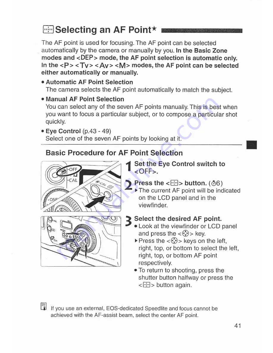 Canon Elan 7 NE 30V Date Instructions Manual Download Page 41