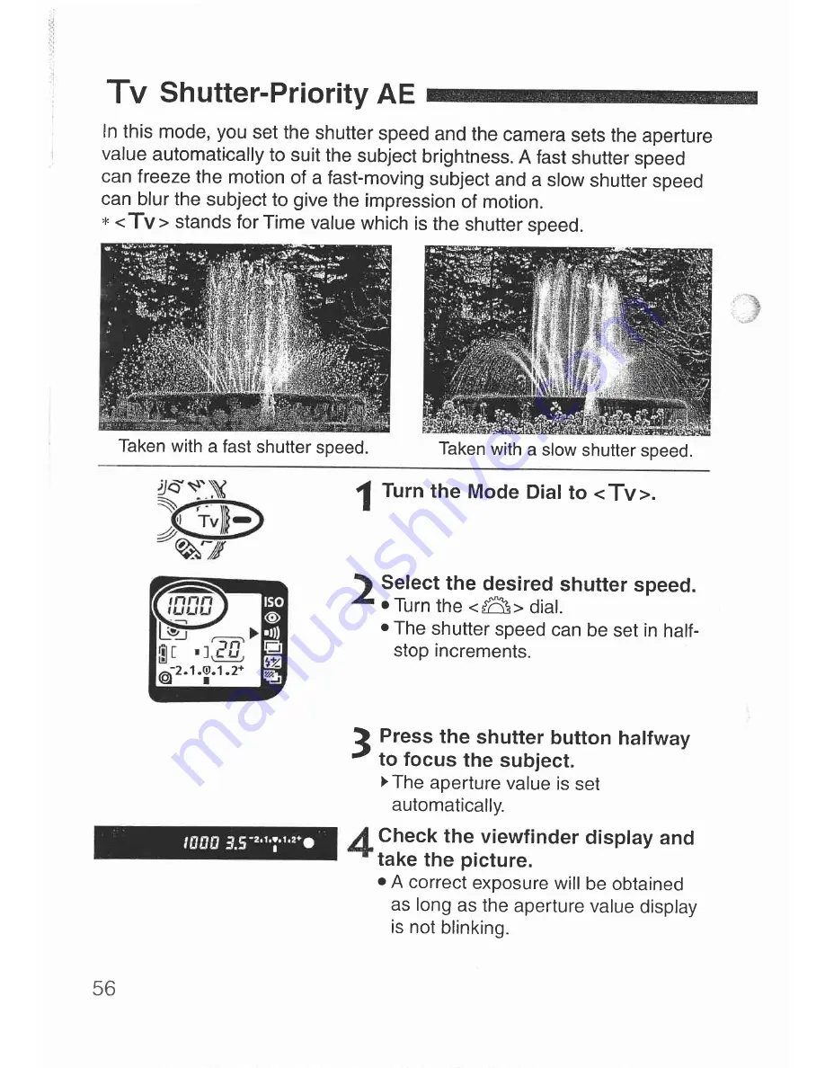 Canon Elan 7 NE 30V Date Скачать руководство пользователя страница 56