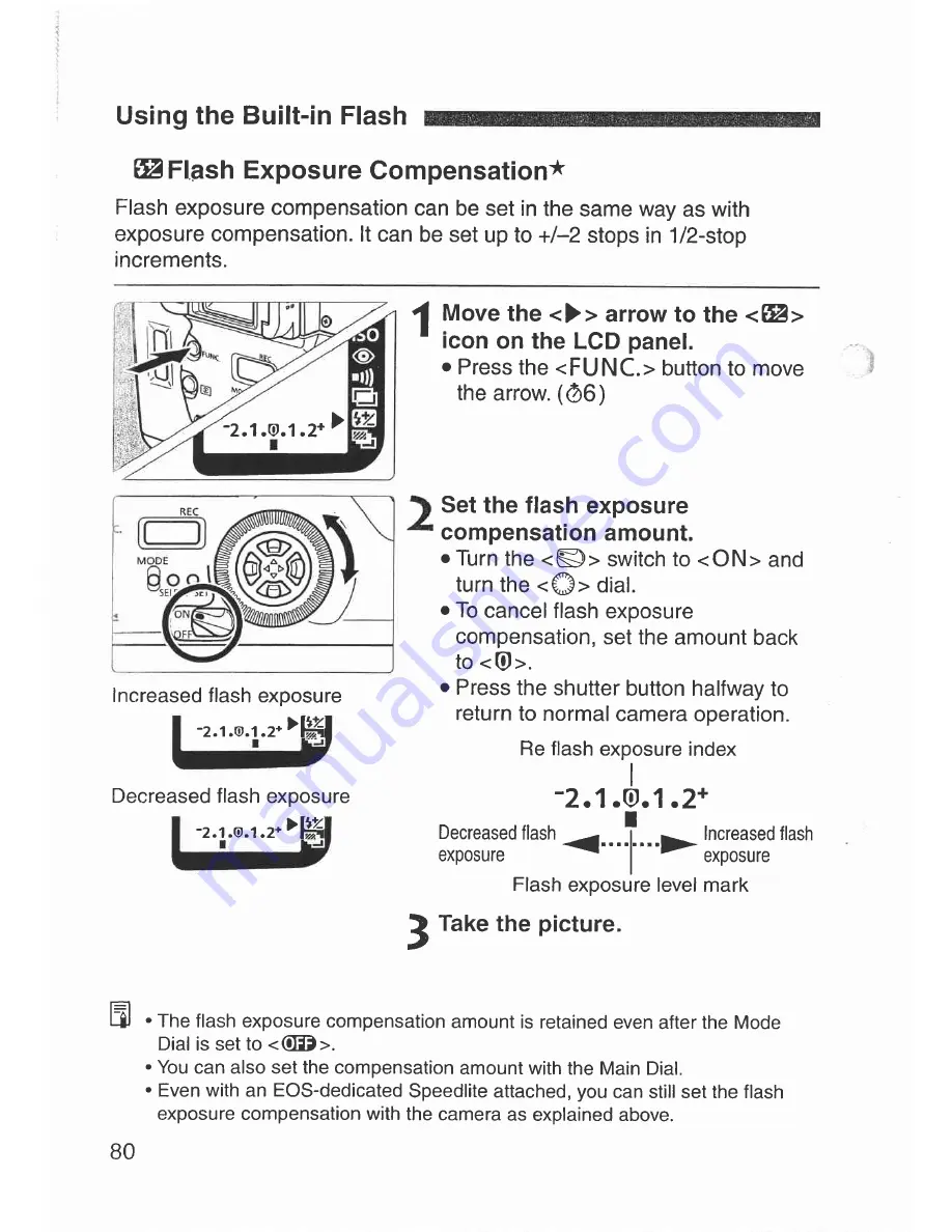 Canon Elan 7 NE 30V Date Instructions Manual Download Page 80