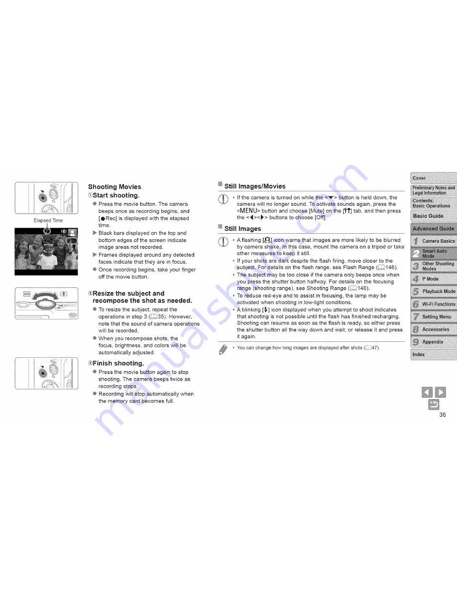 Canon ELPH130IS IXUS 140 User Manual Download Page 36