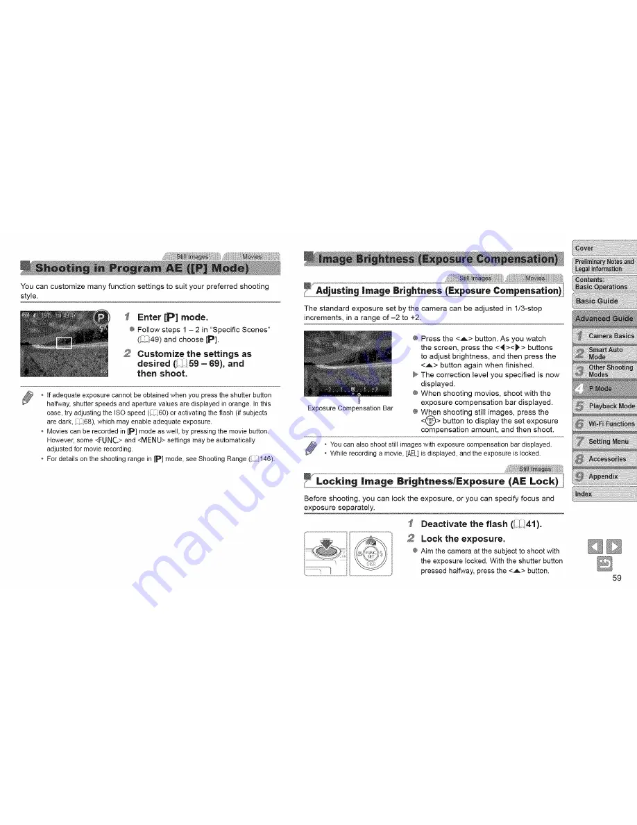 Canon ELPH130IS IXUS 140 User Manual Download Page 59