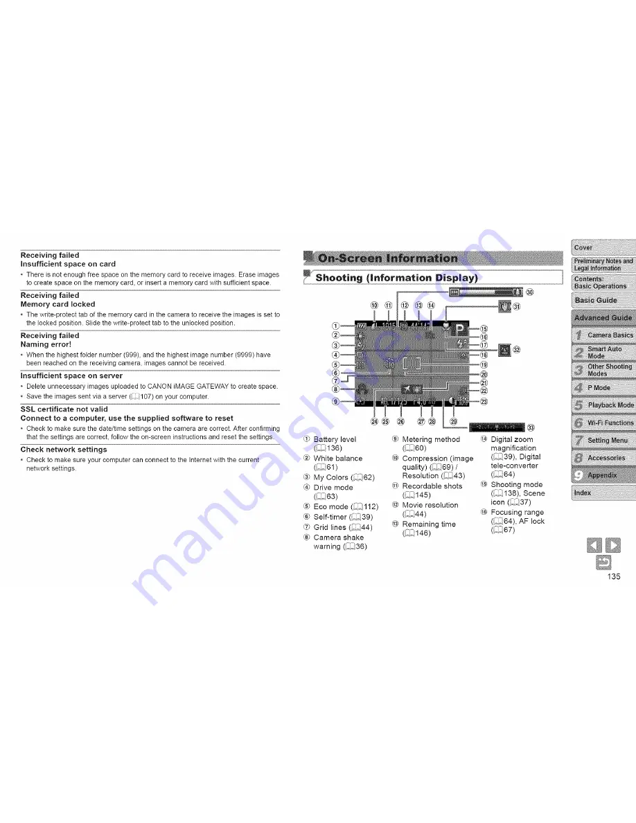 Canon ELPH130IS IXUS 140 User Manual Download Page 135