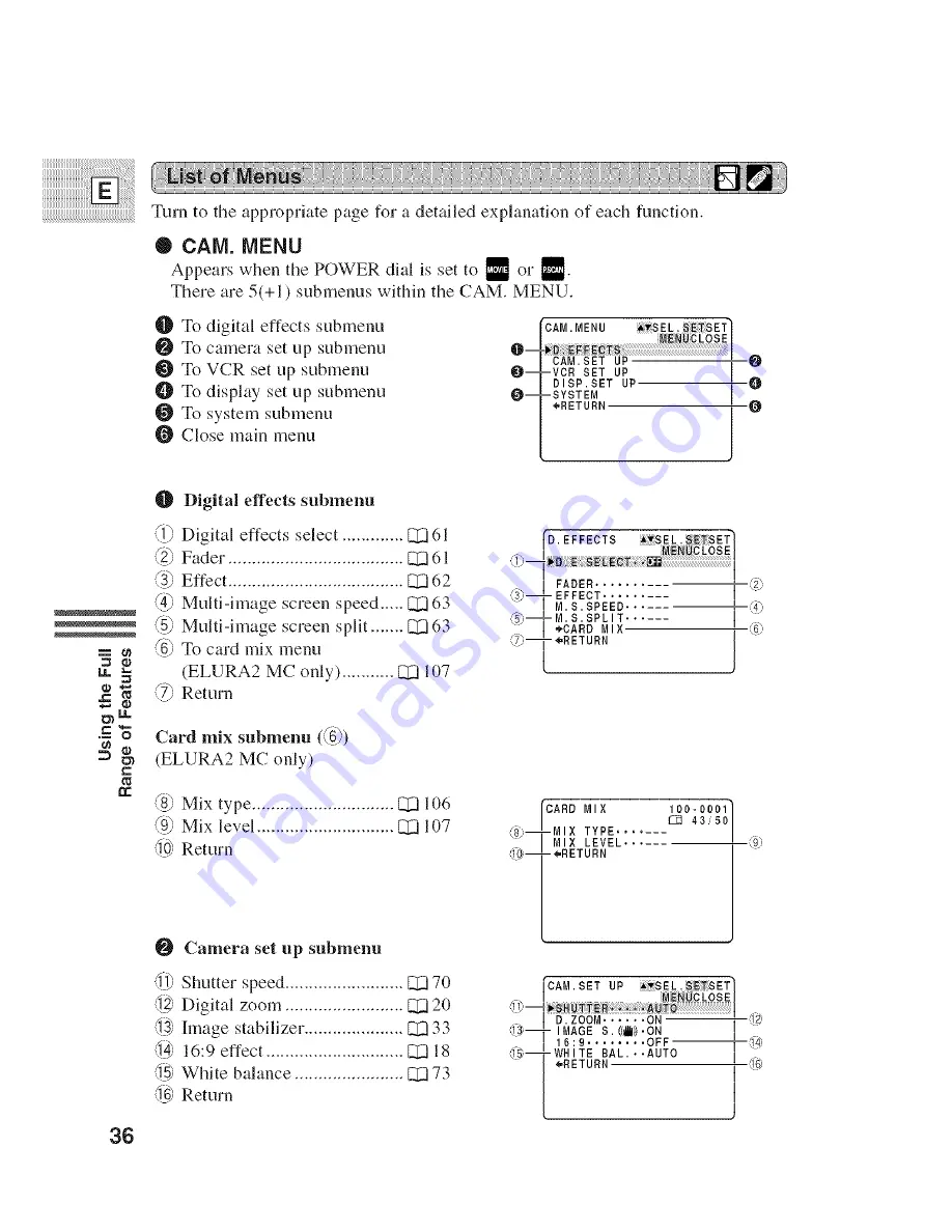 Canon ELURA 2 MC Instruction Manual Download Page 36