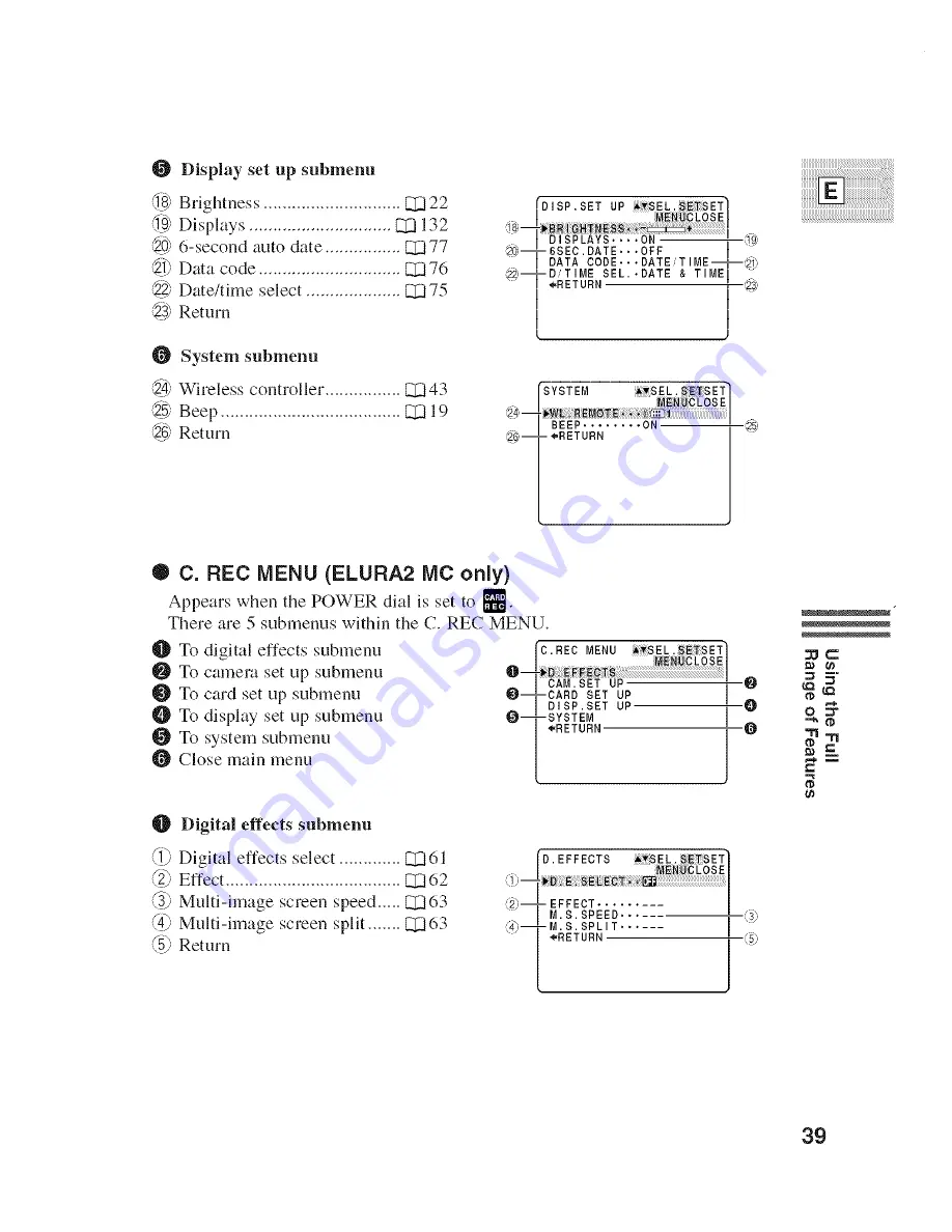 Canon ELURA 2 MC Instruction Manual Download Page 39