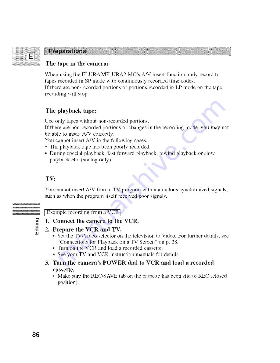 Canon ELURA 2 MC Instruction Manual Download Page 86