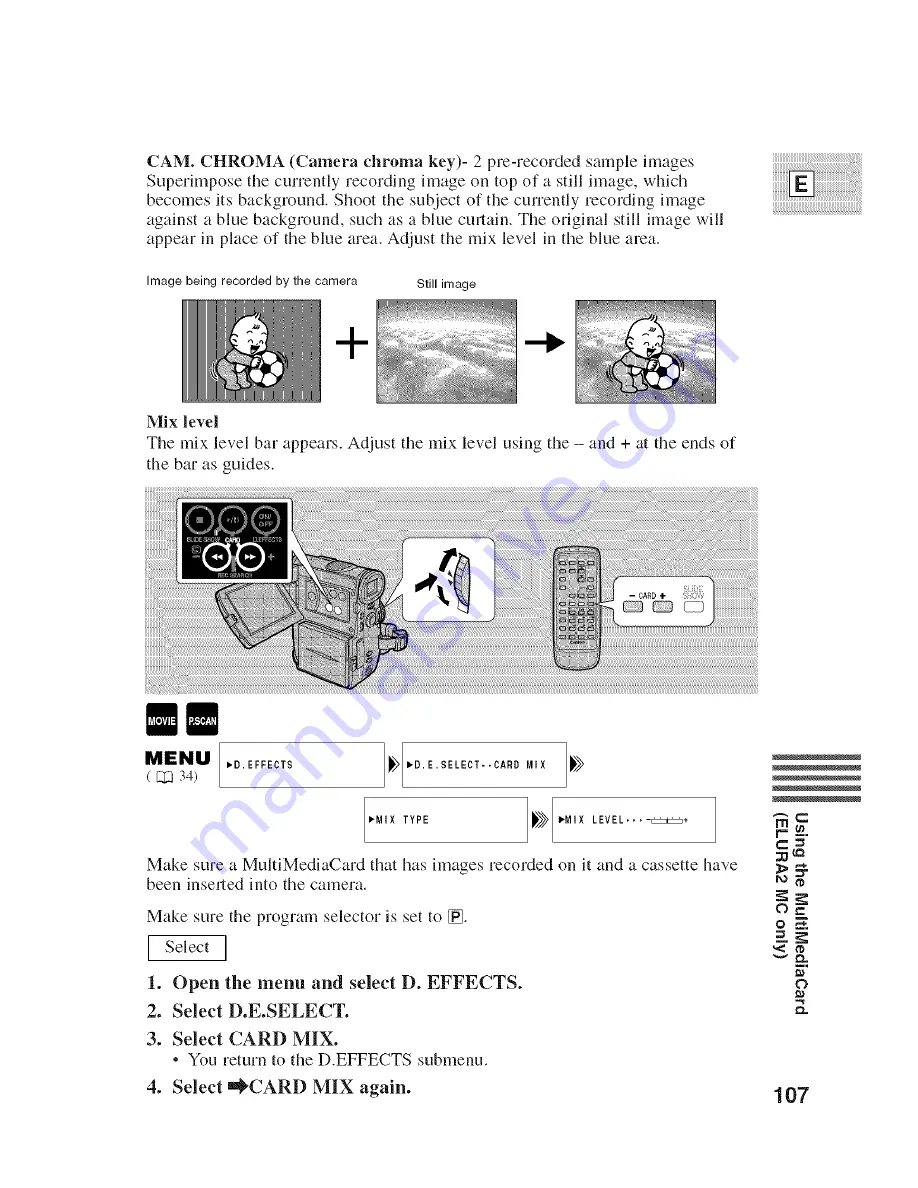 Canon ELURA 2 MC Instruction Manual Download Page 107