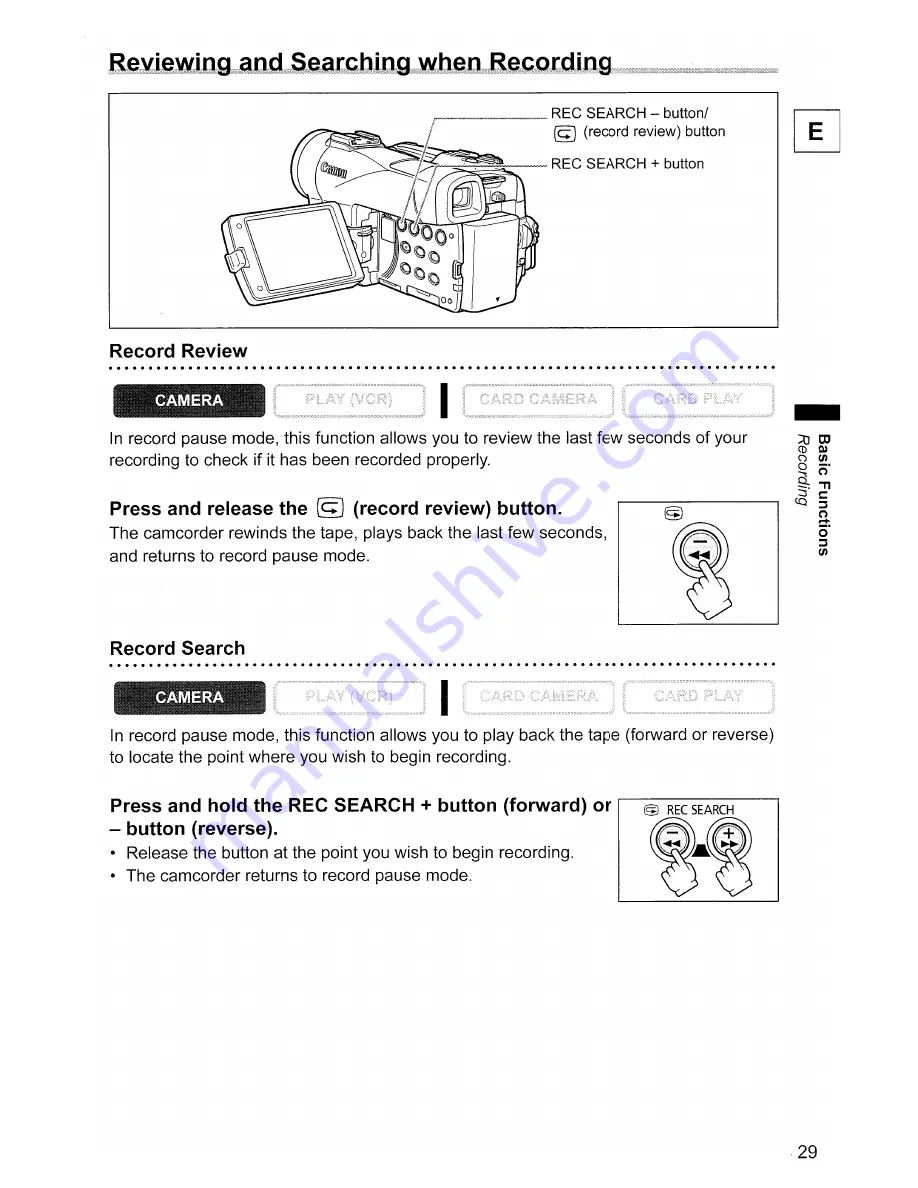 Canon ELURA 90 Скачать руководство пользователя страница 29