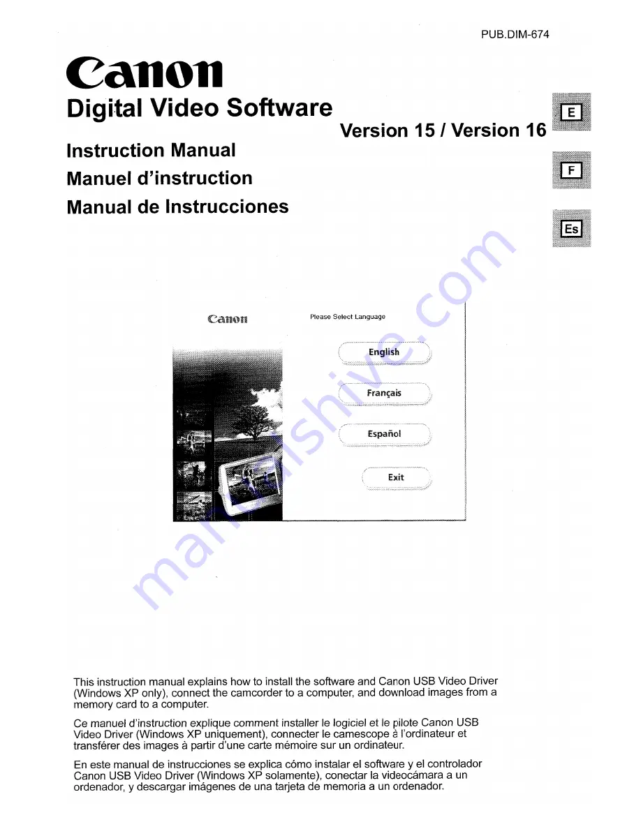 Canon ELURA 90 Instruction Manual Download Page 162