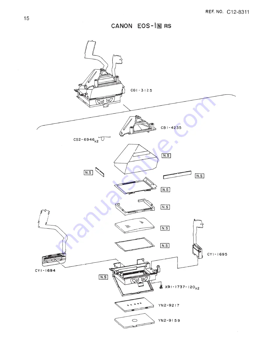 Canon EOS 1N Parts Catalog Download Page 30