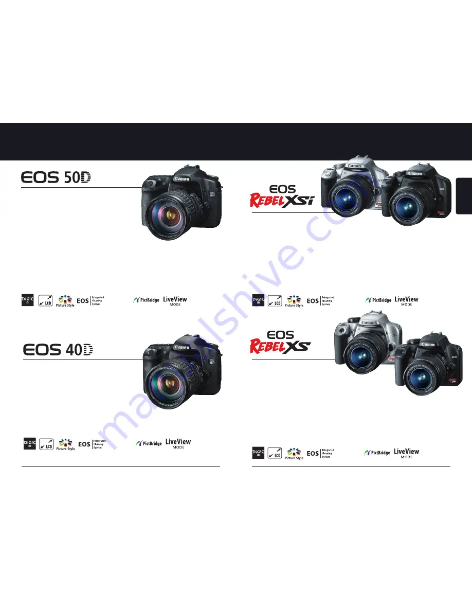 Canon EOS 50D Product Manual Download Page 5