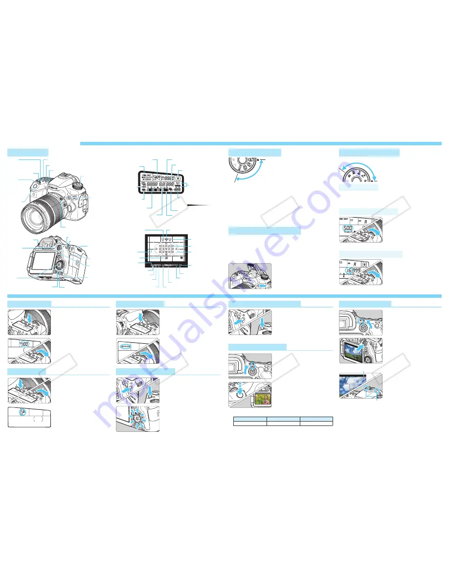 Canon EOS 70D(W) Quick Reference Manual Download Page 2