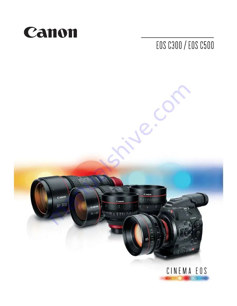 Canon EOS C300 Скачать руководство пользователя страница 1