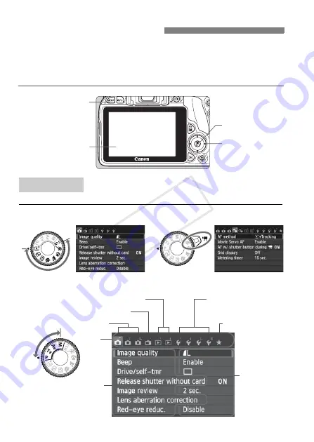 Canon EOS Rebel SL1 18-55mm IS STM Kit Instruction Manual Download Page 38