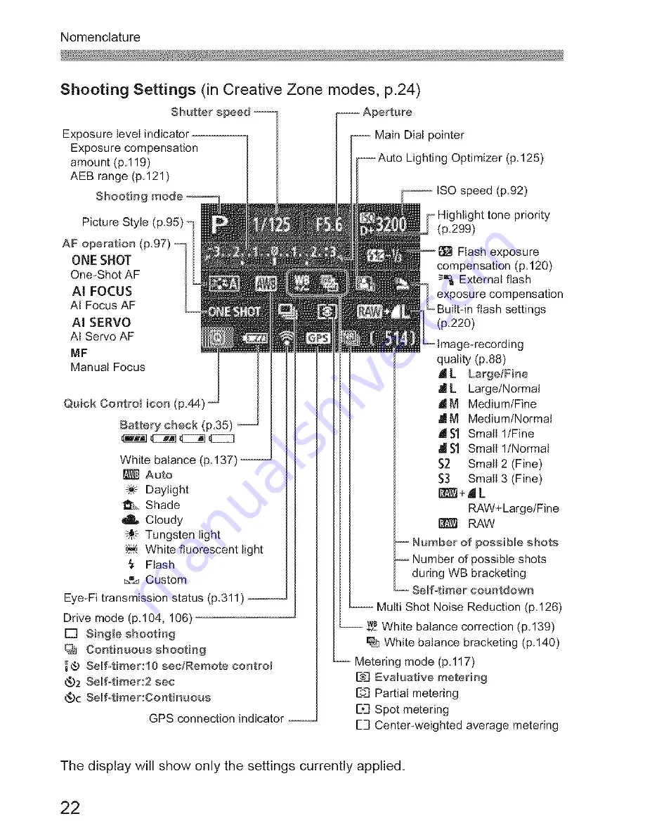 Canon EOS REBEL T5I EOS 700D Instruction Manual Download Page 22