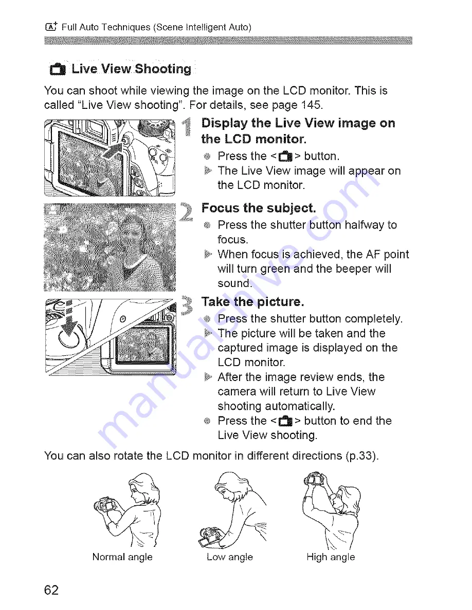 Canon EOS REBEL T5I EOS 700D Instruction Manual Download Page 62