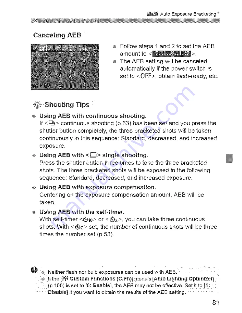 Canon EOS REBEL XS Instruction Manual Download Page 81