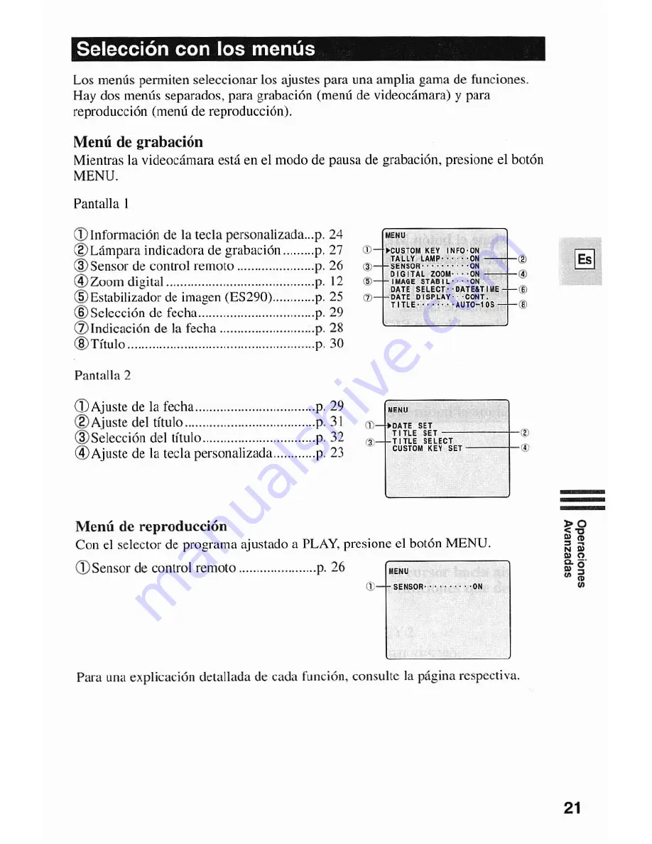 Canon ES290 Instruction Manual Download Page 167