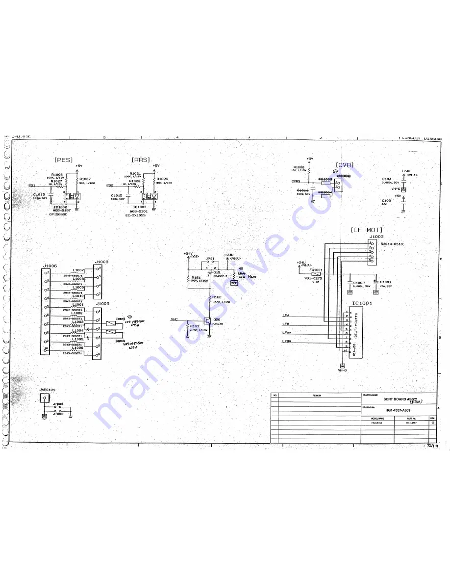 Canon FAX-B155 Service Reference Manual Download Page 93