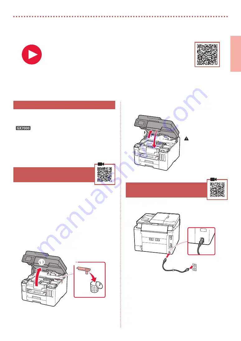 Canon GX7000 Series Getting Started Download Page 3