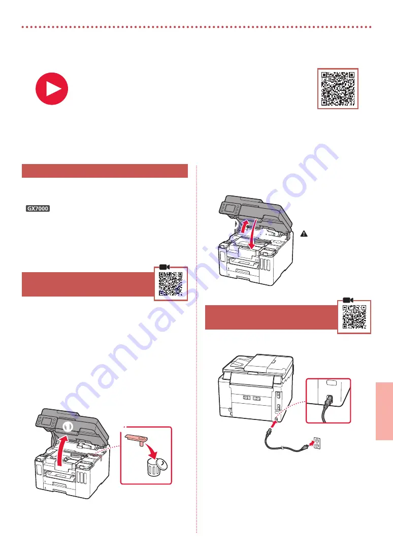 Canon GX7000 Series Getting Started Download Page 43