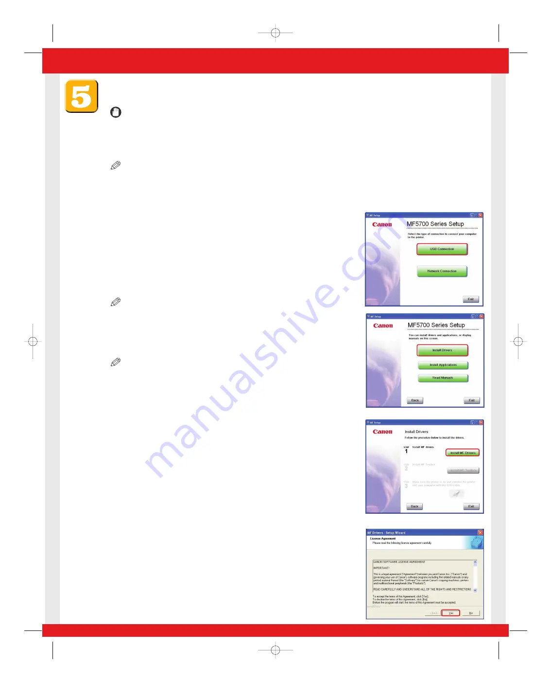 Canon ImageCLASS MF5730 Setup Instructions Download Page 6