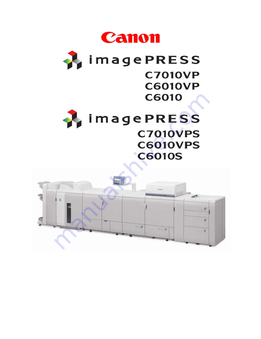 Canon imagepress C7010VP Скачать руководство пользователя страница 1