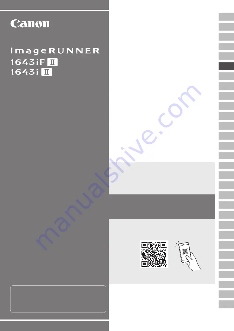 Canon imageRUNNER 1643iF II Setup Manual Download Page 21