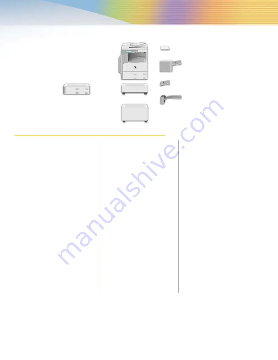 Canon ImageRunner 2030i Specifications Download Page 3