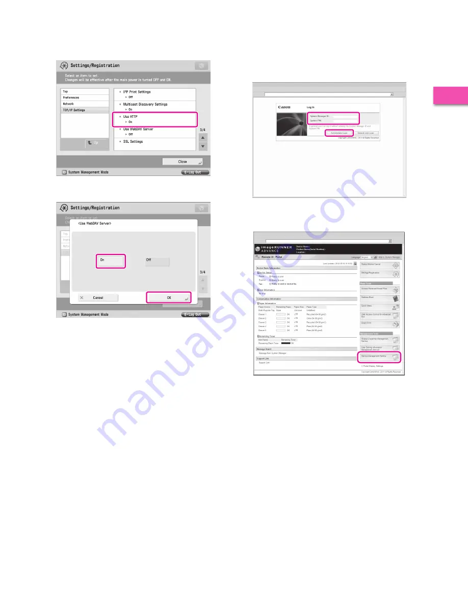 Canon imagerunner advance 8205 Setup Manual Download Page 25