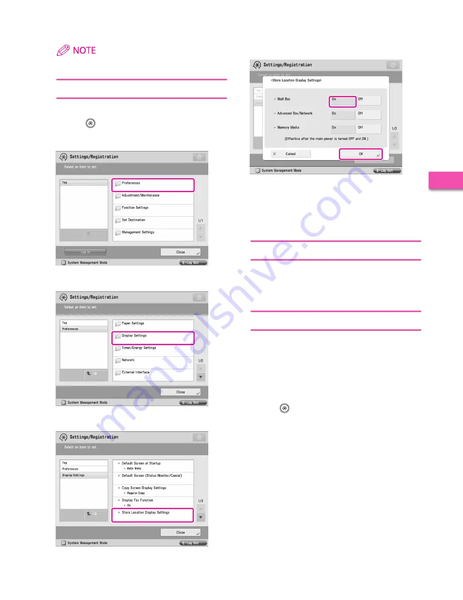 Canon imagerunner advance 8205 Setup Manual Download Page 59