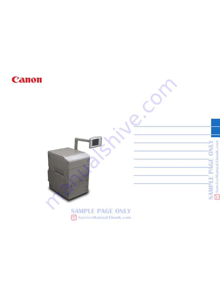 Canon imageRUNNER ADVANCE C9075 PRO Series Service Manual Download Page 16