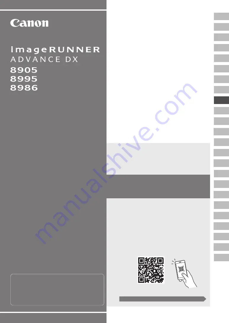 Canon imageRUNNER ADVANCE DX 8995i Setup Manual Download Page 49