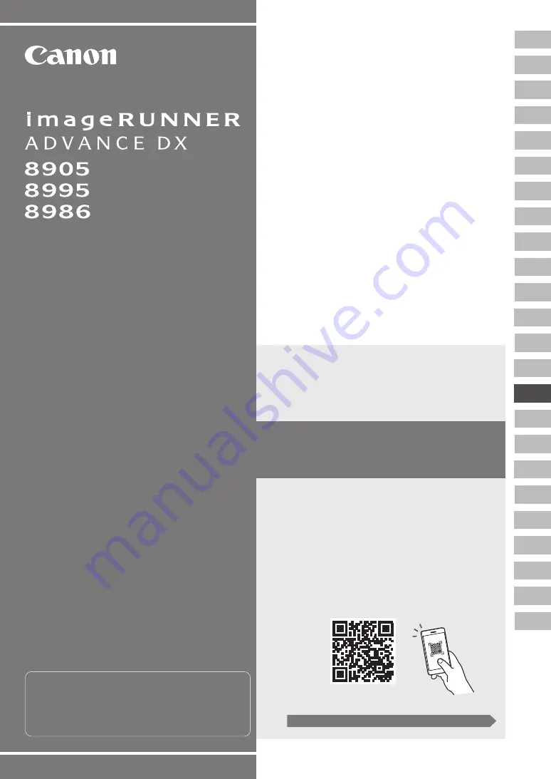 Canon imageRUNNER ADVANCE DX 8995i Setup Manual Download Page 85