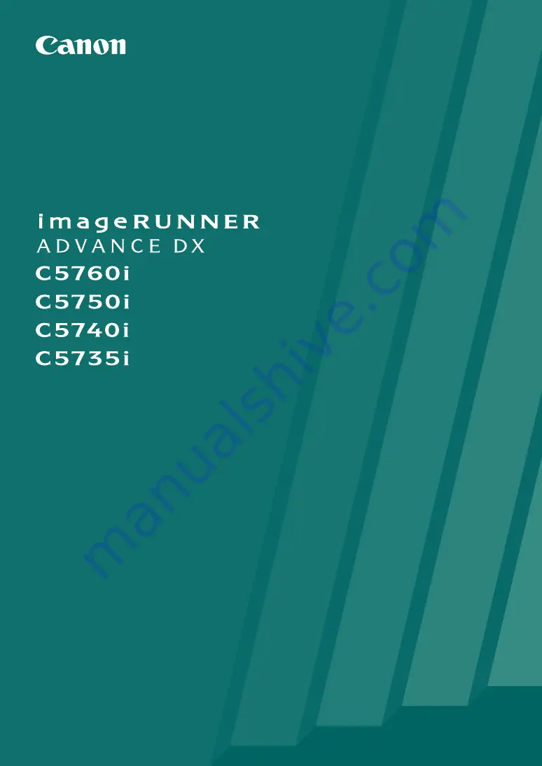 Canon ImageRUNNER ADVANCE DX C5760i Скачать руководство пользователя страница 1