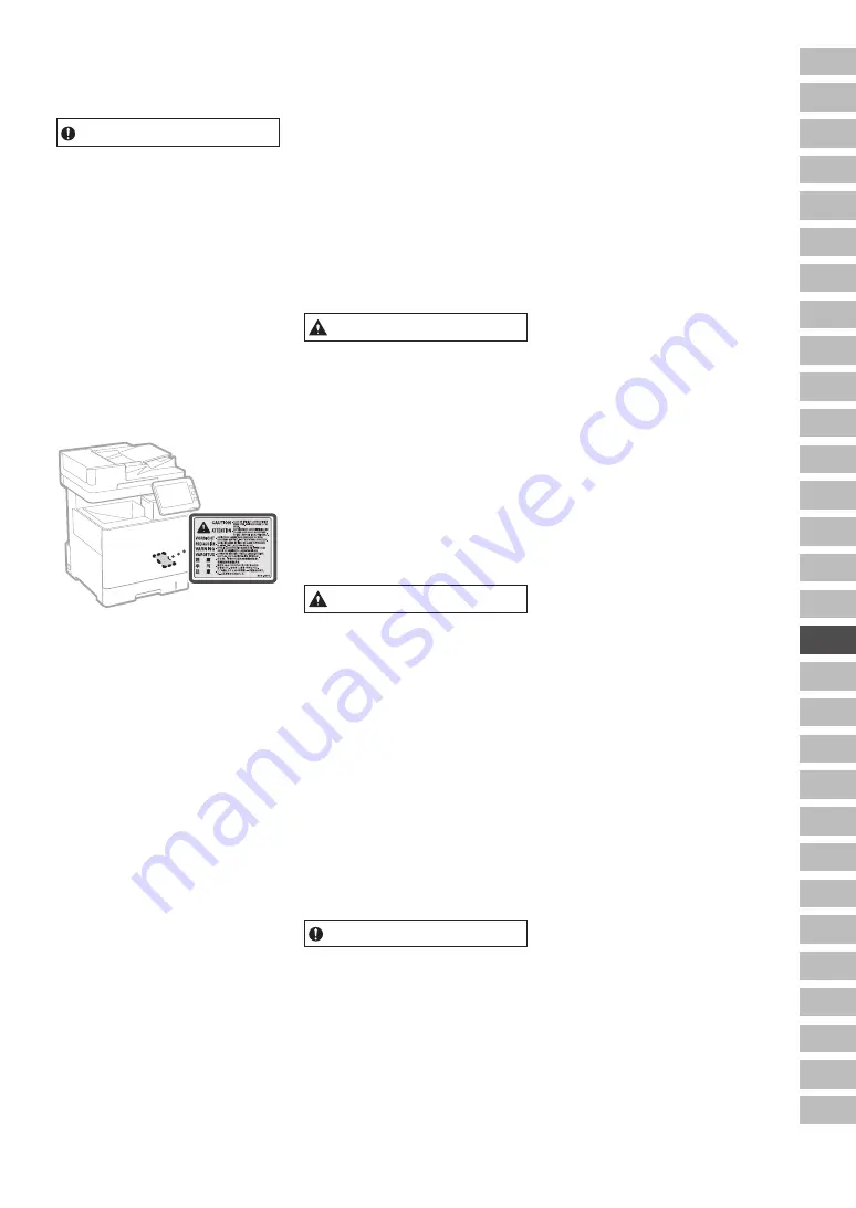 Canon ImageRUNNER C1538iF Important Safety Instructions Manual Download Page 67