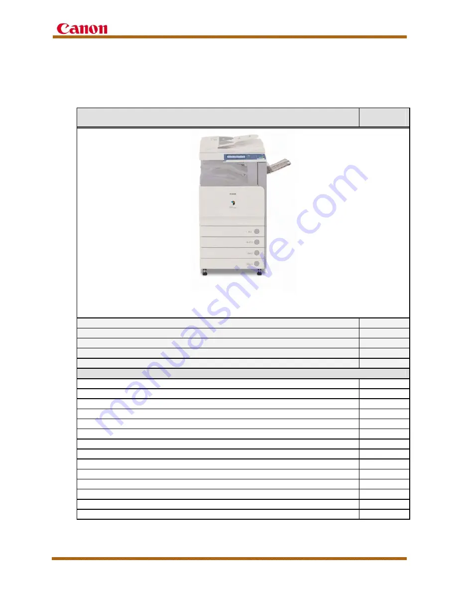 Canon imageRUNNER C3480 Service Manual Download Page 10