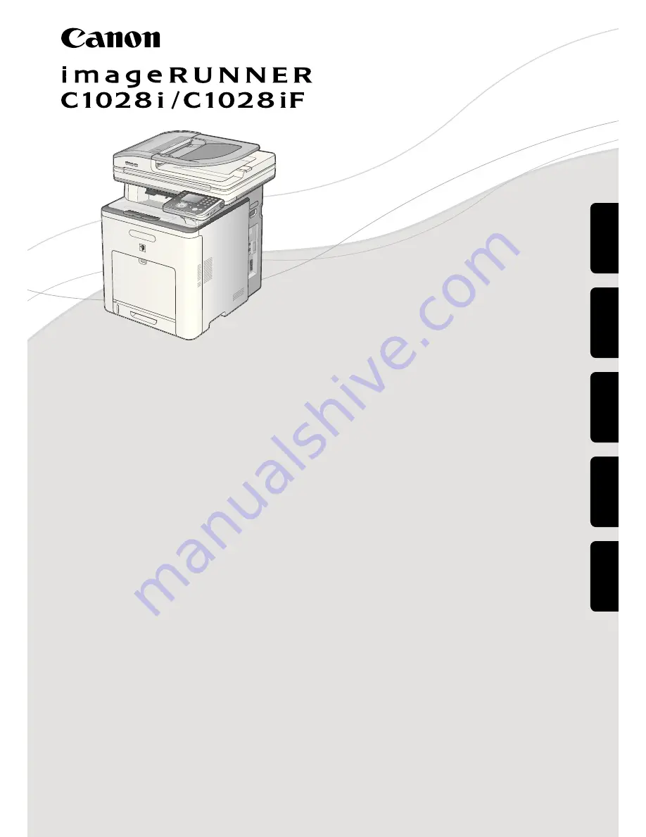 Canon imageRUNNERC1028iF Скачать руководство пользователя страница 1