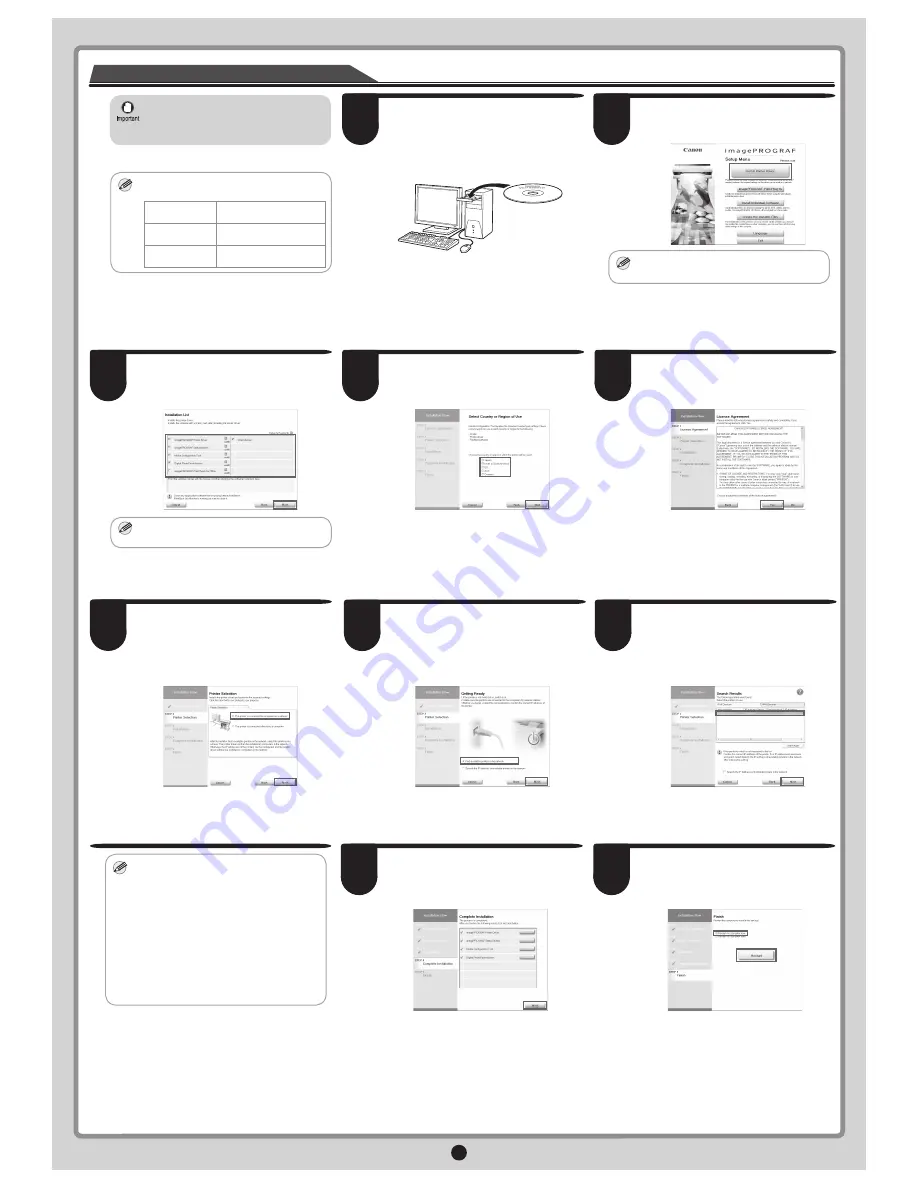 Canon iPF650 - imagePROGRAF Color Inkjet Printer Install Manual Download Page 10