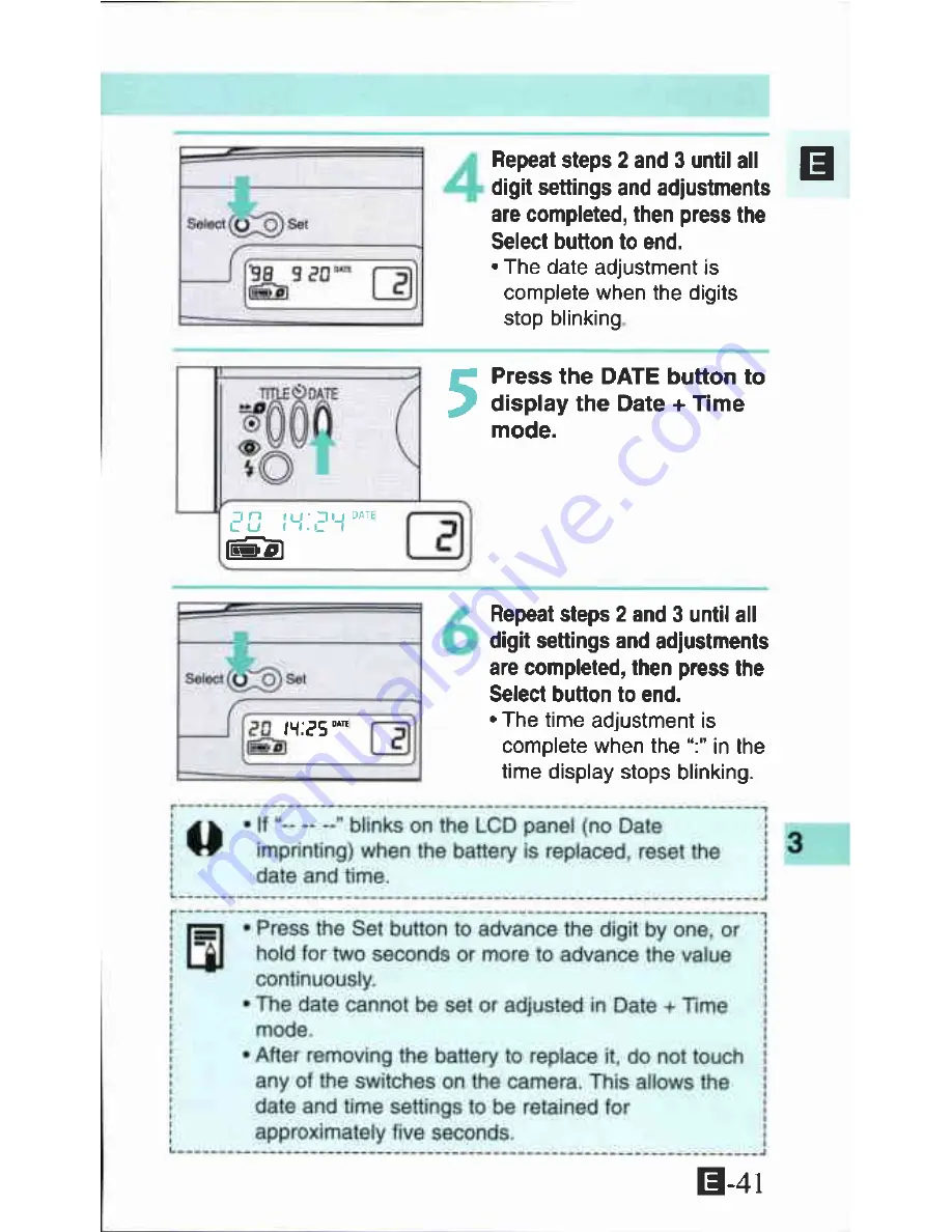 Canon Ixus M 1 Elph LT Instructions Manual Download Page 41