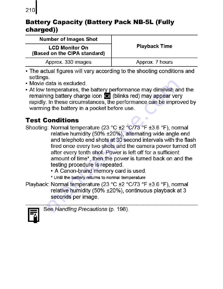 Canon IXUS90IS User Manual Download Page 212