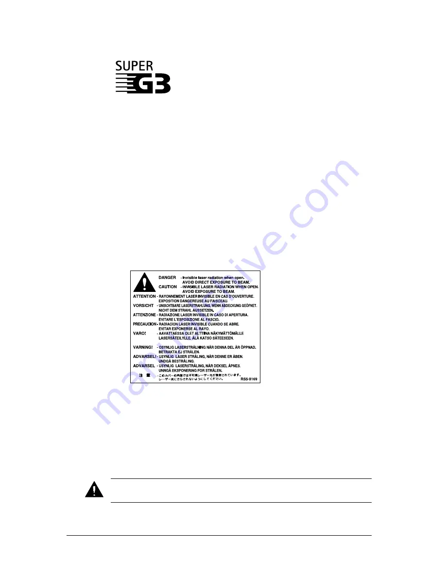 Canon L240 User Manual Download Page 3