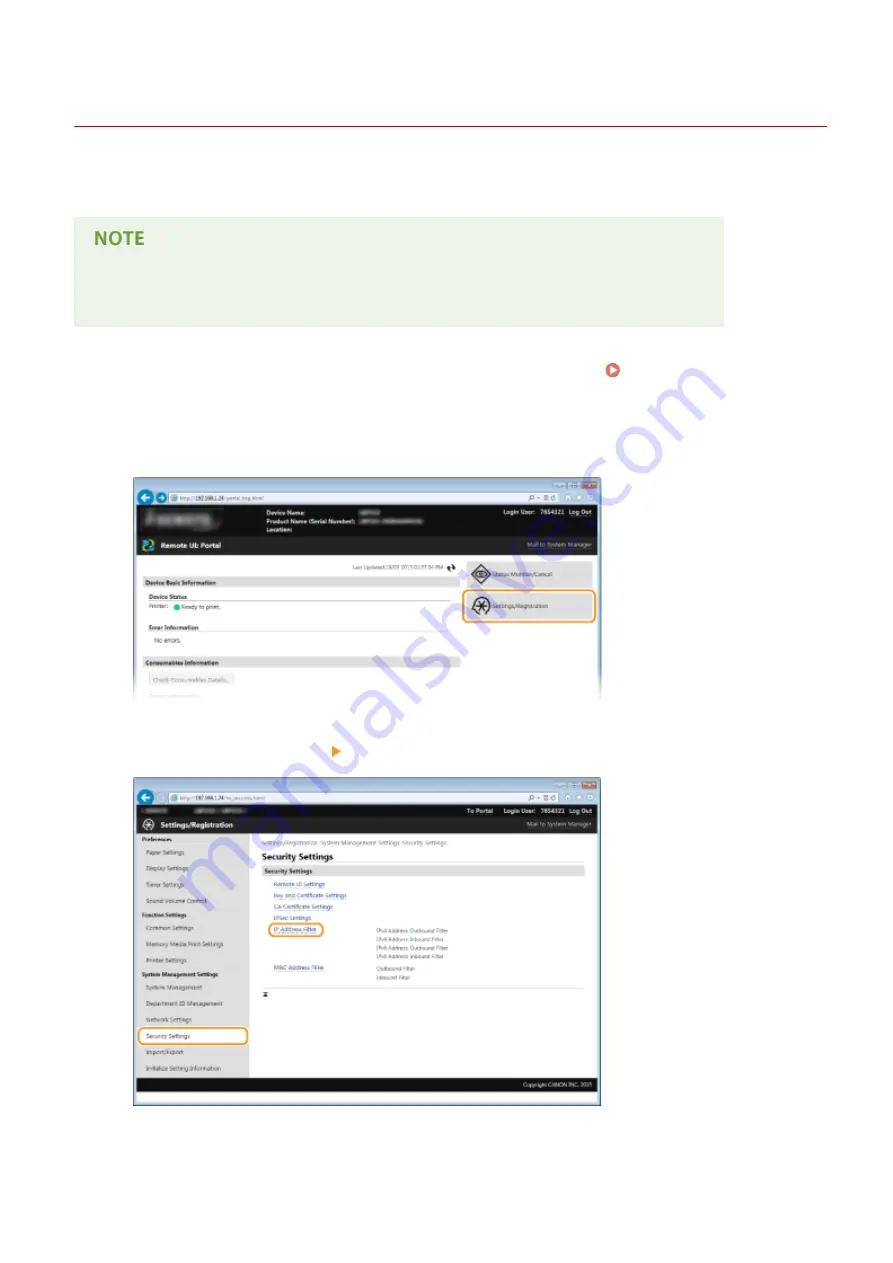 Canon LBP251 User Manual Download Page 225