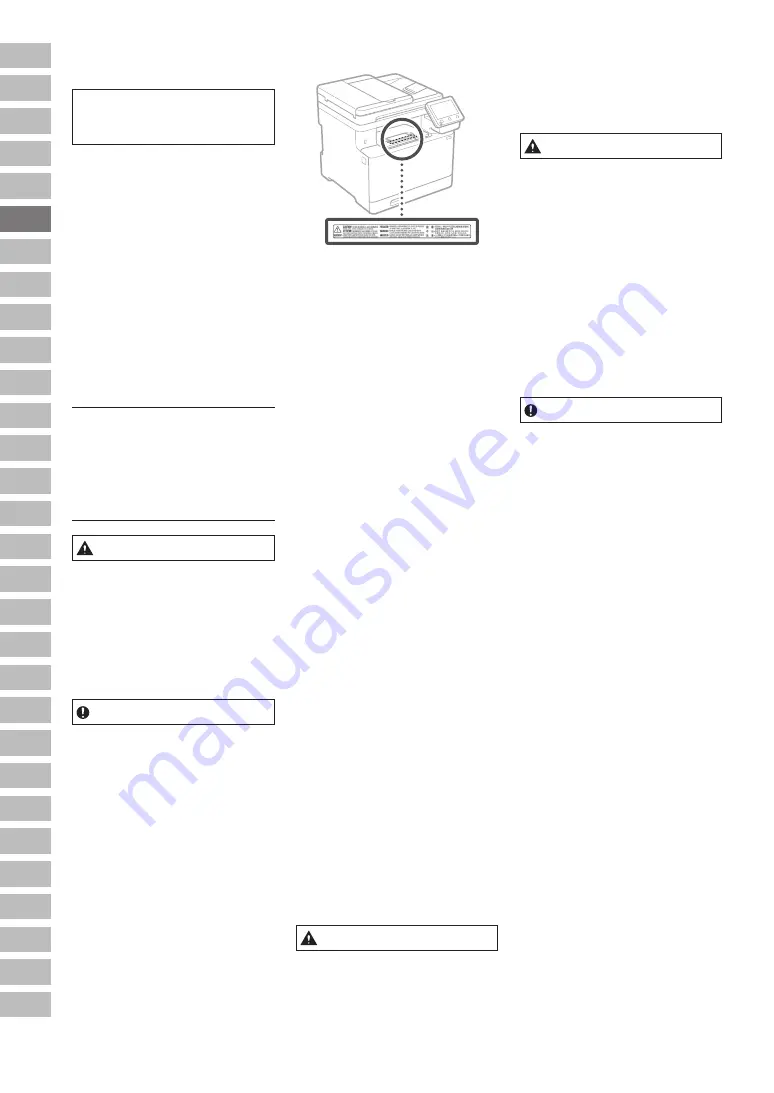 Canon MF754Cdw Important Safety Instructions Manual Download Page 26