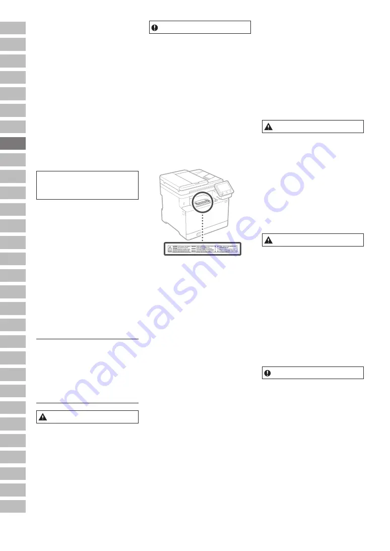 Canon MF754Cdw Important Safety Instructions Manual Download Page 34